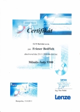  IJS certifikát Lenze Frieser