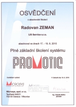  IJS certifikát Promotic